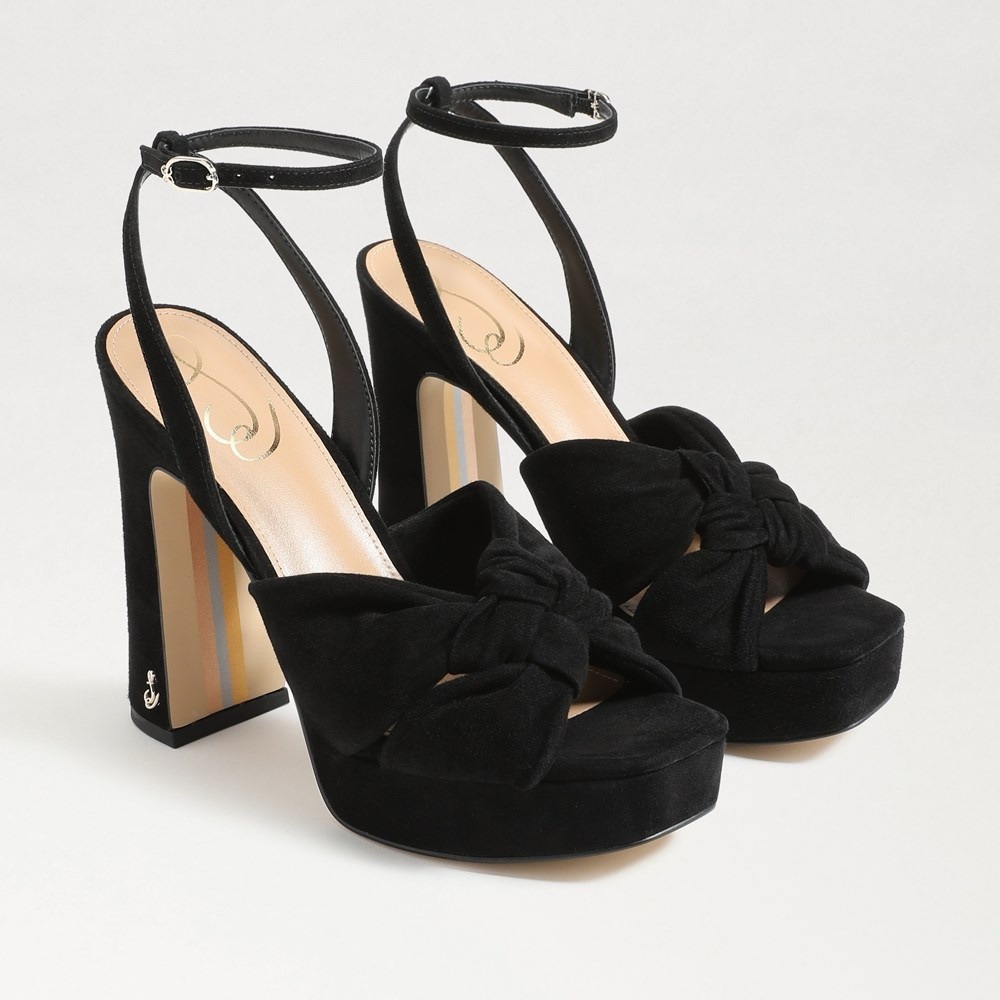 Sam Edelman Black Platform Heels